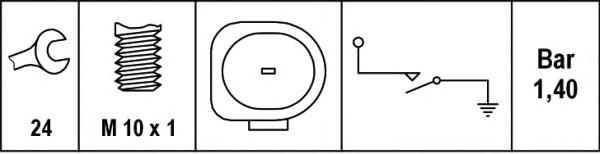 Датчик давления масла HELLA