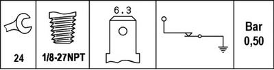 Датчик давления масла HELLA